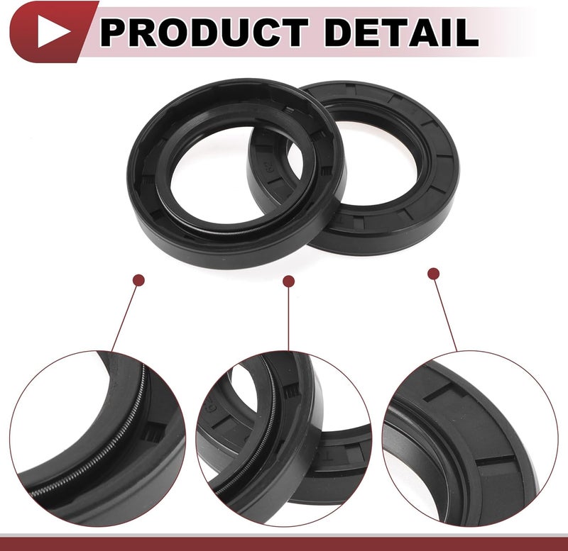 HEROFFIX 5 Pcs Rotary Shaft Seal High Pressure Oil Seal 40x62x10mm Black Nitrile 70 Durometer Rubber - Image 5